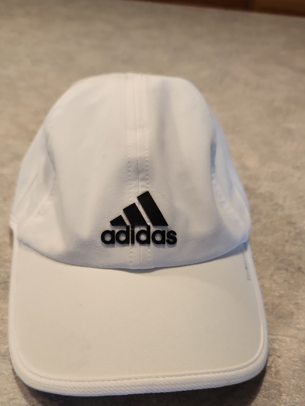 adidas White Cap with Black Logo